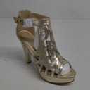Open Toe Ankle Strap Sandal – Western Bootie Stacked Heel Open Toe Cutout Shoes 9