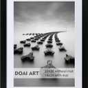 DOAI ART 22x28 Poster Frame Black without Mat or 18x24 with Mat - Polished Plexiglass for Wall Vertically or Horizontally Display - Wall Mounting Hardware Included