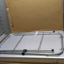 Aluminum Trade Show Display Case 34in x 22in x 20in Portable Laptop Case Foldable Locking Card Display Shelves Stand for Sports Cards Jewelry Collectible Cards Handicrafts