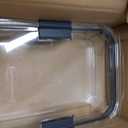 Rubbermaid Brilliance Glass Food Storage Containers, 8 Cup, Set of 2, BPA-Free, Leak-Proof, Clear