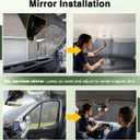 Insulated Blackout Windshield Cover for Privacy & Sun Protection, All-Season Van Life Camping Window Shade, Fit for Ford Transit 150 250 350 Medium/High Roof 2015-2025, Gray