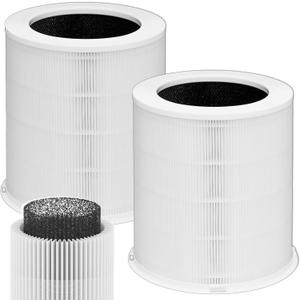 2 Pack AP401 AP402 Upgrade H14 HEPA Air Purifier Filters Replacement,Compatible with Dayette AP401 AP402 & JOWSET AP402 AP403 Air Purifier,4 in 1 High-Efficiency Purification System (Basic Filter)