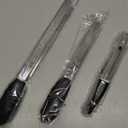 Kitchen Tongs with Silicone Tips, Heat Resistant 600 Degrees All Metal handle Locking Tongs For Cooking with Rubber Tips, Heavy Duty Stainless steel Food Tongs, Set of 3-7" 9" & 12" Black