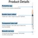 100pcs 1ml/cc 25G 5/8 inch (16mm) for Industrial Scientific Accessories, Refilling Liquid, Individually Wrapped