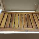 Teak Shower Bench, 20" Solid Wood Shower Stool Waterproof Shower Seat with Storage Shelf for Bathroom, Indoor & Outdoor Use