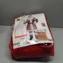 Opemon Adult Deluxe Velvet Santa Claus Costume 12pcs Set Santa Claus Suit Outfit for Men in Christmas Holiday XL