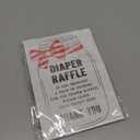 Baby-Q Bow Knot Baby Shower Party Kit, Diaper Raffle Standing Sign & Tickets, Decorations, Favors