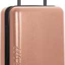 Take OFF Luggage 3.0 - Personal Item, 18x14x8 Inches, Underseat Suitcase with Removable Wheels, Hard Shell Luggage, Small Carry On Overnight Weekender, Airport & Travel Essentials, TSA Approved, Rose