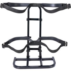 Universal Golf Cart Rear Seat Bag Holder Rack Compatible with EZGO/Club Car/Yamaha, Fits Safety Grab Bar Maximum 7" Wide, No Drilling Required, Don't Occupy The Back Seat Space, Black
