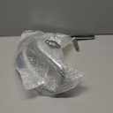 FVRITO Performance Chrome Exhaust Muffler Expansion Chamber Pipe Silencer Gasket for 2 Stroke 50cc 66cc 80cc 100cc Engine Gas Motorized Bicycle Motor Bike Silver