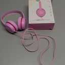 Kids Headphones, Wired Headphones for Kid with Safe Volume Limiter, Kid Headphone with Cord 3.5mm Jack, On-Ear Girls Boys Toddler Headphone for School (Pink)