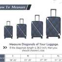 HYPER VENTURE Washable Luggage Cover - Fashion Suitcase Protector Fits 27-30 Inch Luggage (Blue Cube, L)