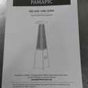 Pamapic Patio Heater, 42,000 BTU Pyramid Flame Outdoor Heater, Quartz Glass Tube Propane Patio Heater (Dark Gray)