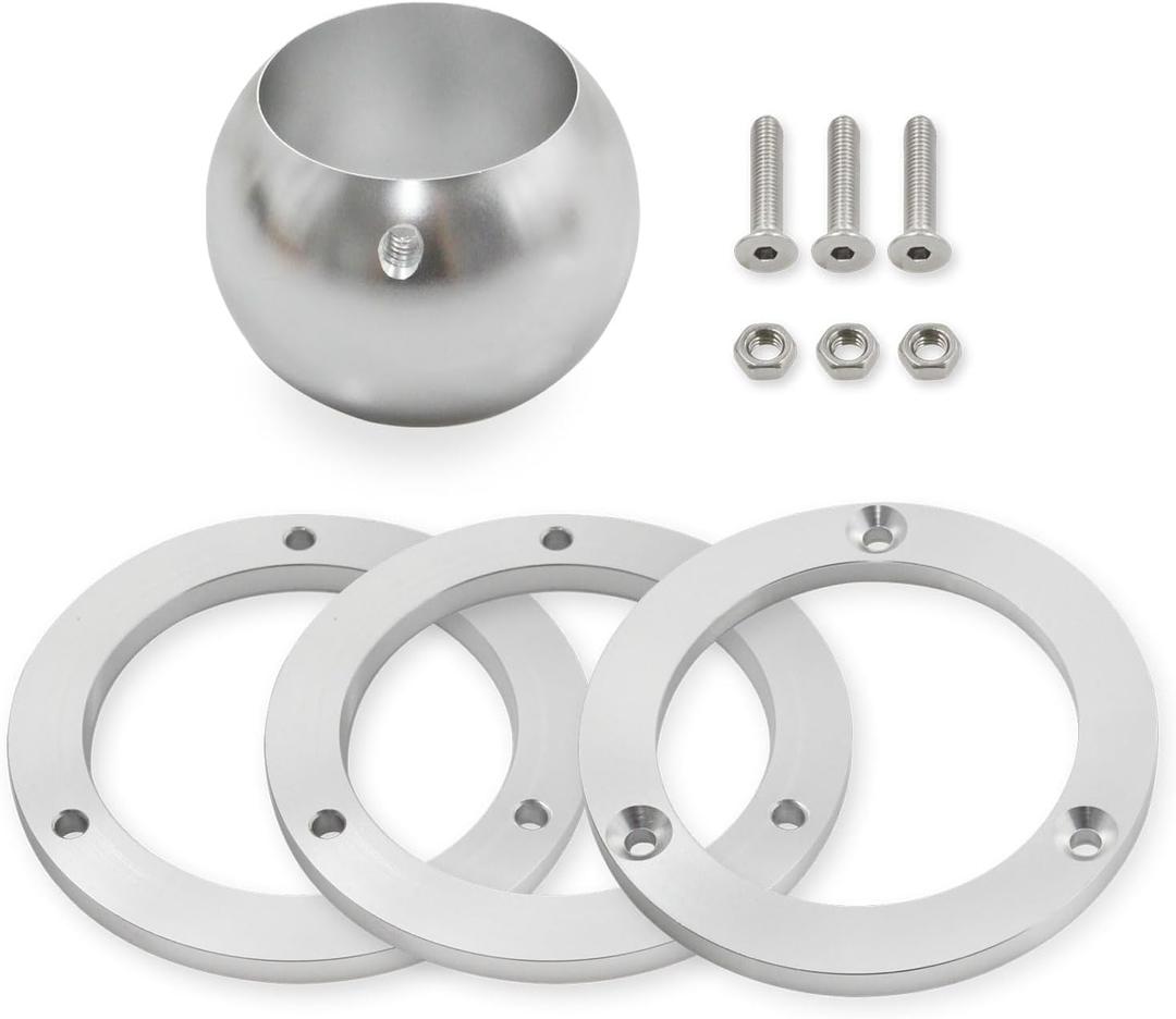 2" Columns SBC BBC 350 Billet Aluminum Steering Column Swivel Floor Mount Compatible for GM Ford and Mopar Vehicles with 2" Diameter Steering Columns