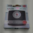 Taylor Battery Free Analog Scales for Body Weight, 330LB Capacity, Easy to Read Large 4.25-inch Dial, 10.3 x 10.6-inch Vinyl Mat Platform, Black