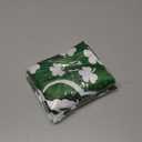 2 x St. Patrick's Day Satin Pillowcase for Hair and Skin, Green Clover Silk Pillow Case Standard Size Silky Pillowcases with Zipper Cooling Pillow Cover (20x26 Inches)