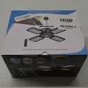 Solar Shed Light Indoor Outdoor 1200LM 144LED Pendant Light, Motion Sensor with Upgrade 5 Lighting Modes & Remote Control 4-Leaf 120Adjustable Lights for Home Yard Garage