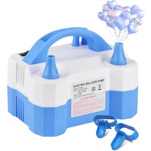 Electric Balloon Pump,Portable Electric Balloon Blower Machine Balloon Air Pump Dual Nozzle,for Birthday Shower Balloons Party Decorations