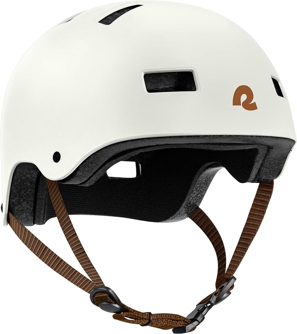 Retrospec Retrospec Dakota Bike Helmet - Skateboard Helmet Premium Protection Multi-Sport Bike, BMX, Skating, Scooter, and Skate Helmet (Medium, Matte Eggshell)