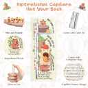 24 Sets Inspirational Capybara Appreciation Gift Bulk Office Gift Capybara Theme Party Favor Mechanical Bookmark and Eraser for Coworker