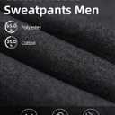 Landtown Men's Baggy Lounge Pants Cotton Sweatpants with Elastic Drawstring Waist with Pockets (Gray, XL)