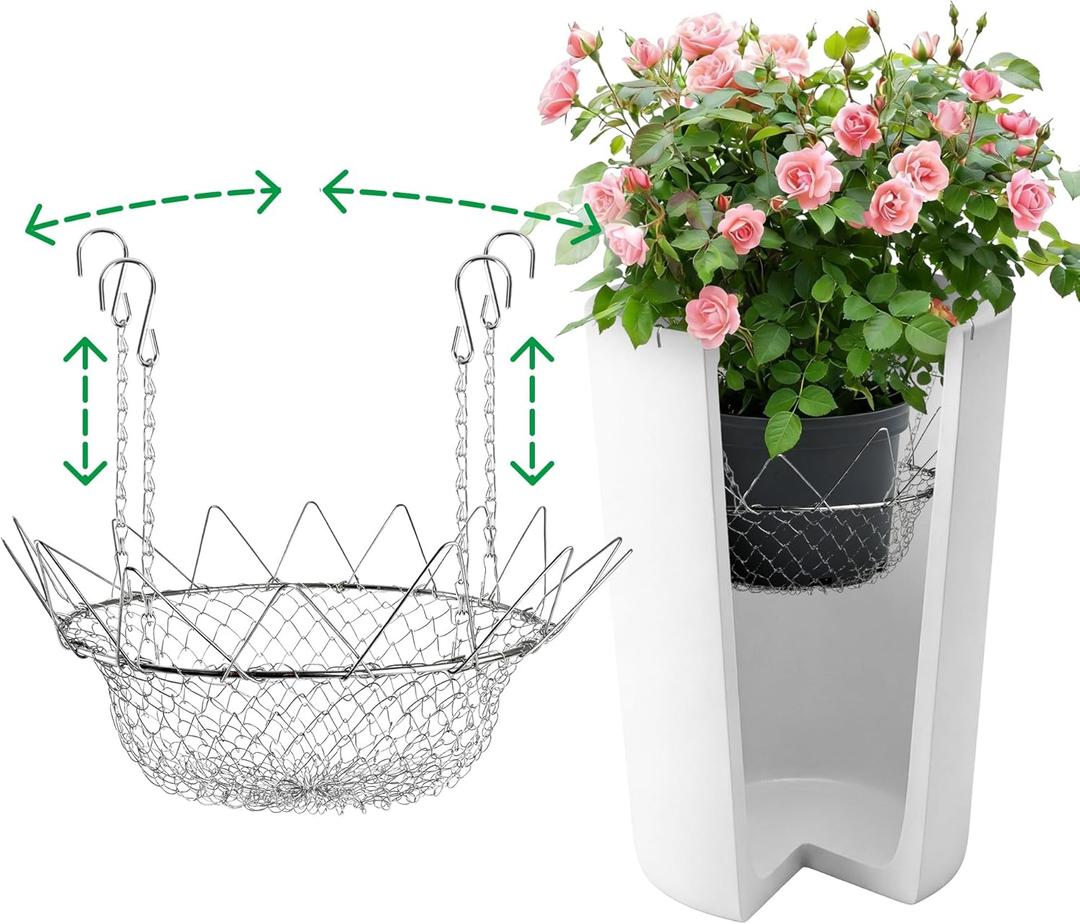 Adjustable Planter Insert for Pots Any Height,Plant Risers for Inside Pots,Fits The TOP Opening of The Flower Pot Opening 12-18" Wide,Wedding & Party Decor