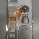 Metal Cat Door Latch, Door Prop for Cats, Easy Install, Durable & Foldable, 5 Adjustable Sizes Keep Interior Door Cracked Open for cat - Dog Proof Cats Feeding Station, No Wall Damage (Silver)