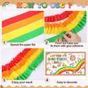 Funrous Let the Good Times Roll Bulletin Board Decorations Groovy Classroom Bulletin Decor 3D Rainbow Roller Skate Retro Hippie Boho Disco Paper Cutouts for Middle High School Chalkboard Wall Supplies