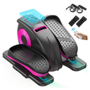 Under Desk Elliptical Machine, Ellipse Leg Exerciser as Seen on TV for Seniors with 12 Speeds, Mini Electric Seated Eclipse Exercise Training, Quiet & Portable Pedal Exerciser with Remote Control