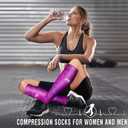 6 Pack Copper Compression Socks for Women and Men Circulation-Best Support for Medical,Running,Nursing,Athletic, 