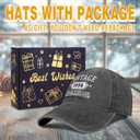 21st Birthday Gifts for Her Him Vintage 2004 Hats Turning 21 Gift Ideas for Men Women Hat Black (Gray)