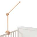 Baby Crib Mobile Arm, Nicemer Wooden Mobile Arm for Crib, 3D 360 Adjustable, Mobile Hanger for Crib Baby Boy Girl Nursery Decor