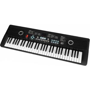 61 key keyboard Piano,Portable Electronic Digital Piano,Built In Dual Speakers,External Microphone,Power Plug,Rich Teaching Content,Multi-Functional Electronic Piano Suitable For Beginners iiw88