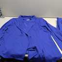 Women's 2 Piece Outfits Suit Set Long Sleeve Solid Blazer Jacket Pant Suits Business Casual Office Work Outfits Blue 2XL