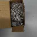 goldenwarm 3 Pieces Satin Nickel Door Hinges 4 x 4 Heavy Duty Hinges with 5/8" Radius Corners - Residential Door Hardware, Brushed Nickel Iron