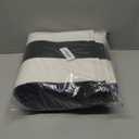 KOZYFLY Black and White Striped Area Rug 4x6 Ft Outdoor Rug Washable Indoor Outdoor Rug Hand Woven Cotton Door Mat Outdoor Entrance Mat for Front Door Kitchen Entryway Patio Front Porch Decor