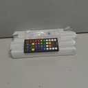 EZVALO 80 RGB Color Changing Under Cabinet Lighting Wireless, 1800mAh Rechargeable Shelf Lights, Magnetic, Timer & Dimmable Bar Light with Remote for Kitchen, Display Case, Cabinet, 6Pack