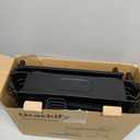 Urackify Dish Drying Rack for Kitchen Counter, Expandable 2 Tier Dish Rack, Large Capacity Dish Drainer with Drainboard Multifunctional Dish Strainer with Removable Cutlery Holder Black