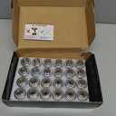 Richeer 24Pcs M12x1.5 OEM Factory Style Lug Nuts for Tacoma, 4Runner, FJ Cruiser, GX460, GX470, Mag Washer Style, 1.85 inch Tall - 13/16"(21mm) Hex, 12x1.5 Chrome Lug Nuts