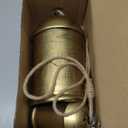 Set of 3 Christmas Bells for Decoration, 8in-6in-4in Cow Bells with Jute Hanging Rope, Metal Vintage Hanging Bells for Christmas Decor Wreath Garland Tree Doors Windows Rustic Home