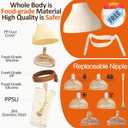 PPSU Baby Bottle, Bottles for Breastfed Babies, Flip-top Anti-Colic Baby Bottles 8oz/240mL 3-6 Months