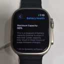Apple Watch Ultra [GPS + Cellular 49mm] Titanium Case with Midnight Ocean Band, One Size (Premium)