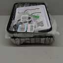 3-Tier Rolling Pantry Floor Organizer and Storage Cart with Wheels, Stackable Wire Pantry Baskets for Pantry Shelves, Kitchen Fruit Basket Stand and Storage Rack for Fruit Snack Onion Potato