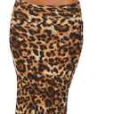 Skirt Sets Women 2 Piece Outfits - Sexy Two Pc Sleeveless Tank Crop Top Fold Over Maxi Long Skirts (Orange, S)