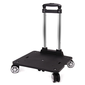 Backpack Trolley with 5 Wheels Folding Compact Lightweight Luggage Cart Spinner Rolling Luggage Cart for Bags, Pet Carriers, Dog Backpacks Carriers
