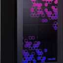 NewAir Beverage Fridge 85 Cans, LED Color Changing Door, Prismatic Series Beverage Refrigerator with RGB HexaColor LED Lights, Mini Fridge for Gaming, Game Room, Party Festive Holiday Fridge (Black)