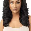 Outre Synthetic Quick Weave Wig - Neesha H305 (Color:1B Off Black)