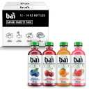Bai Flavors Variety Pack, Antioxidant Infused Water Beverage, With Vitamin C And No Artificial Sweeteners, 18 Fl Oz Bottles, 12 Pack, BB 07/04/25