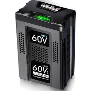 Emanjor 60V 5.0Ah Battery Replacement for Greenworks Pro 60 Volt Max 5ah Lithium ion Battery LB60A00 LB60A01 LB60A02 LB60A03 Blower Mower Chainsaw Cordless Power Tools