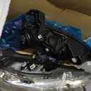 Headlights Assembly for 2008-2012 Honda Accord 4Dr, High/Low Beam W/Bulbs, Driver & Passenger Side, NOT fit coupe models or Crosstour models